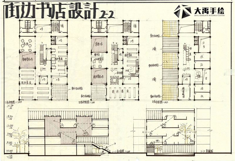 大禹手绘建筑快题