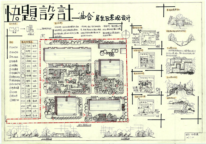 大禹手绘景观快题